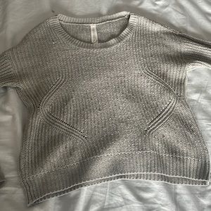 Aeropostale gray knit sweater small
